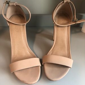 Charlotte Russe Nude Block Heels 🔥